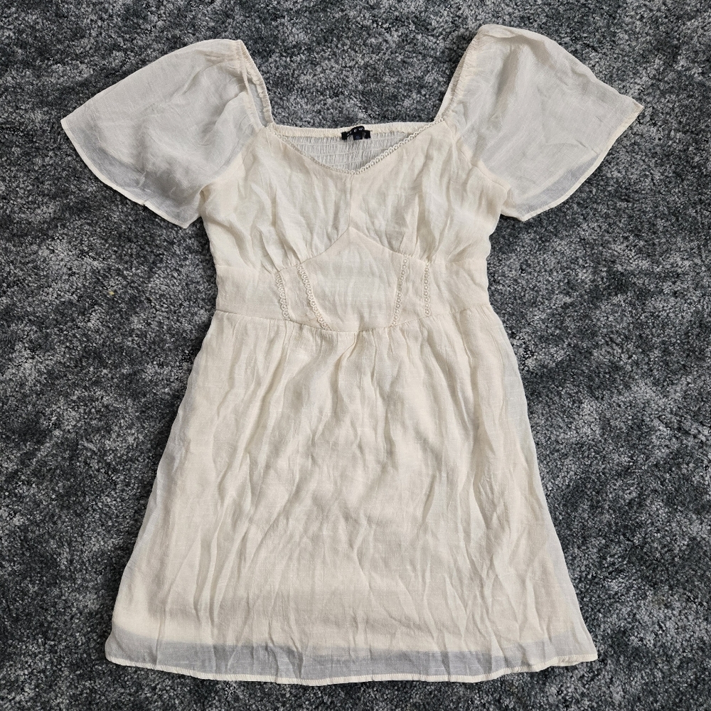 Cream Mini Sun Dress